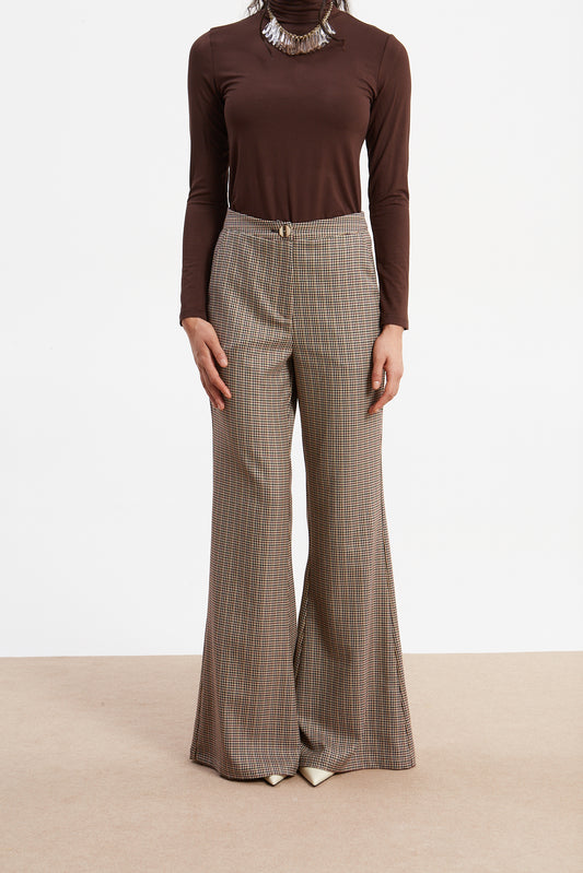 Drew Turtleneck Brown Top