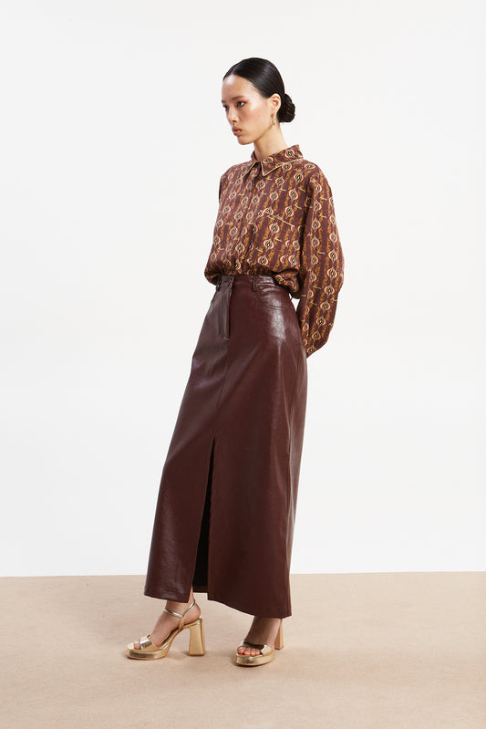 Sarah Eco Leather Skirt