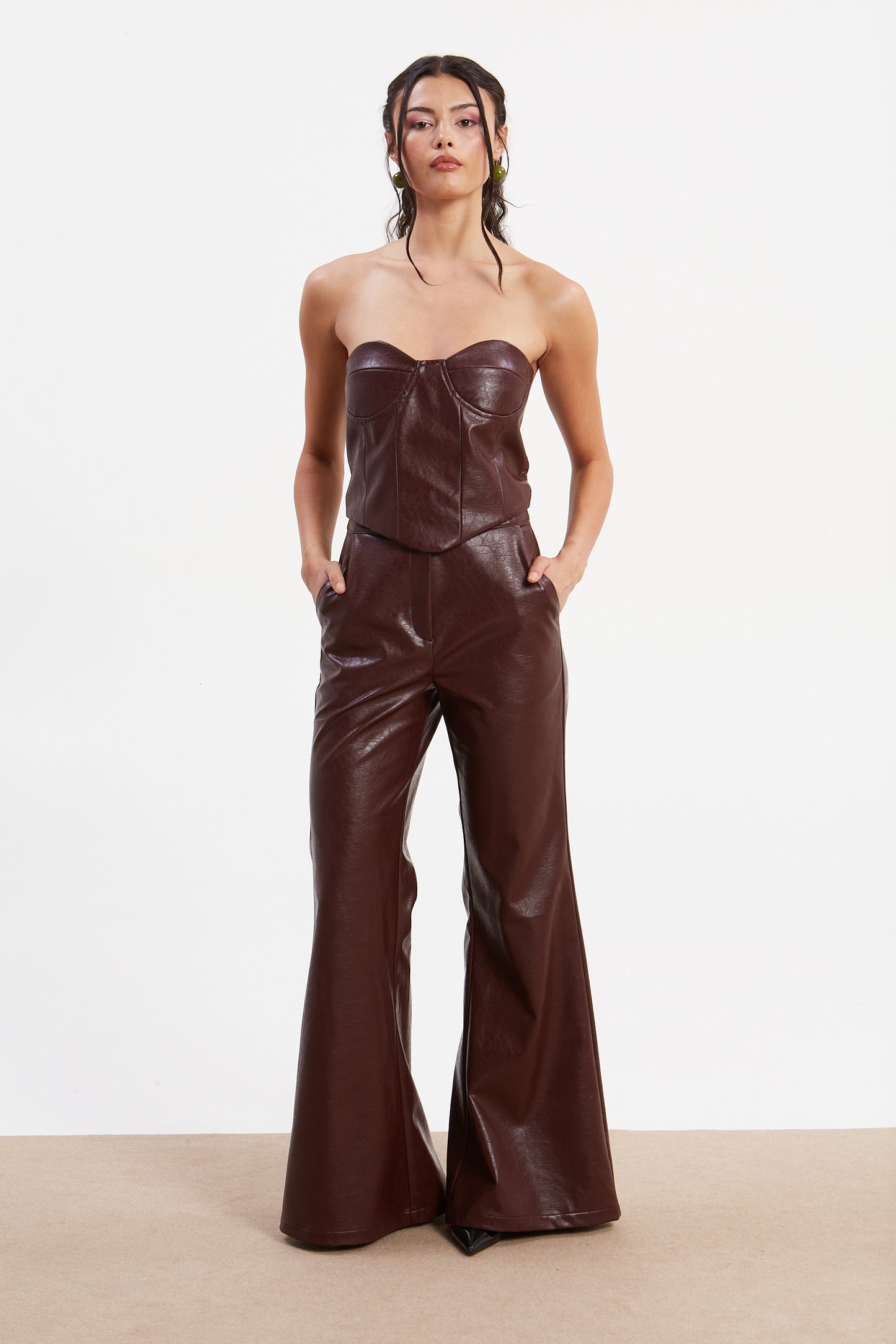 Sarah Eco Leather Pants