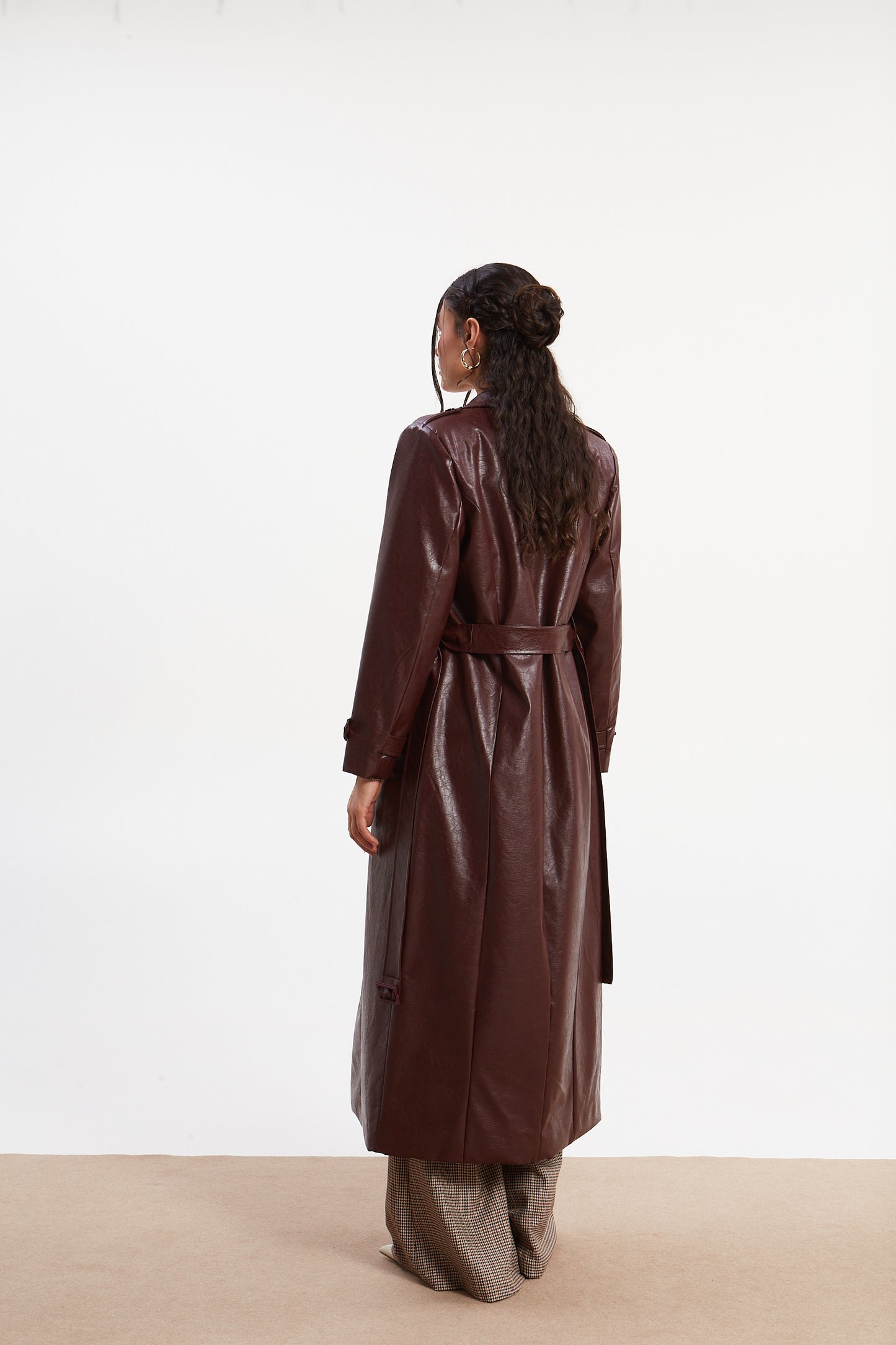 Sarah Eco Leather Coat