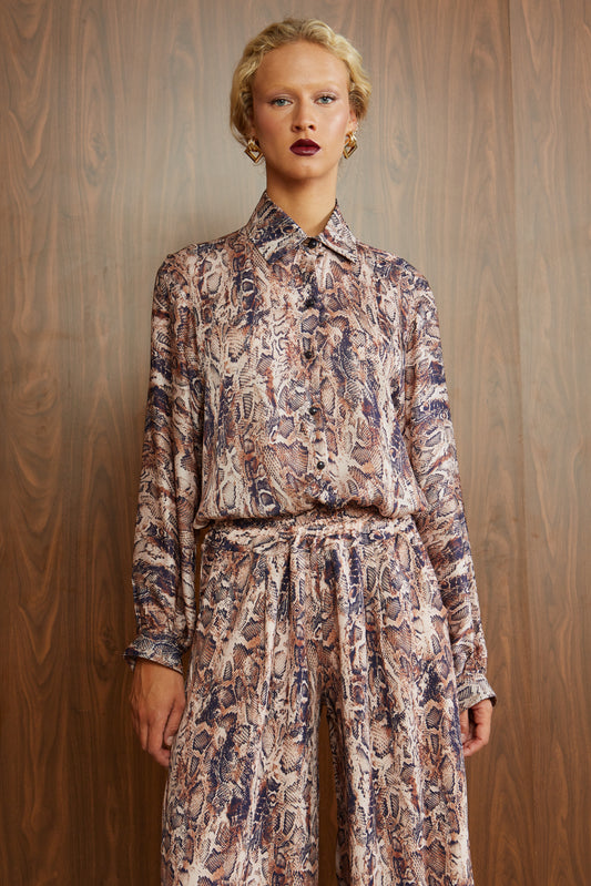Terracotta Snake Shirt